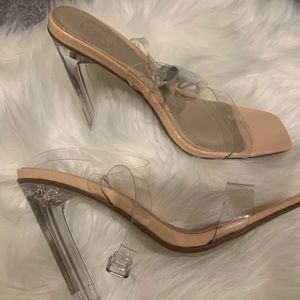 Clear heels